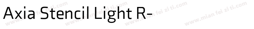 Axia Stencil Light R字体转换